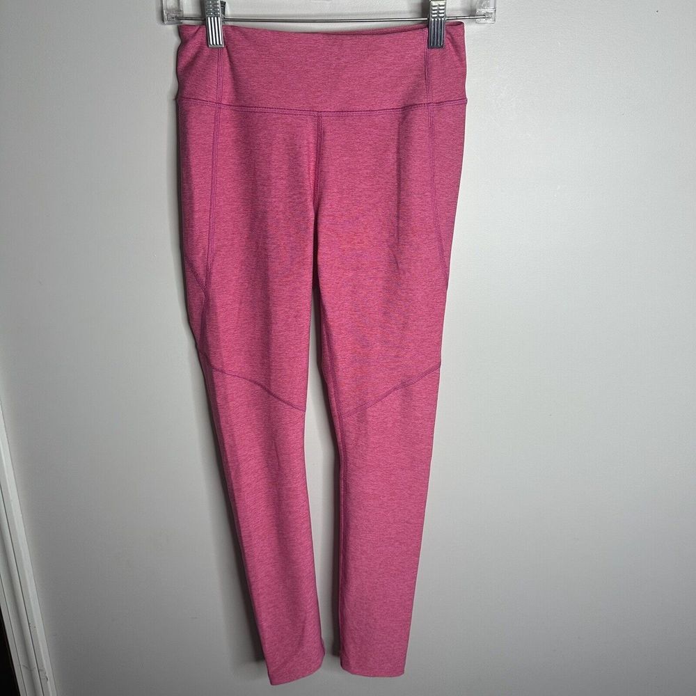 Women's Outdoor Voices‎ Size Small Pink High Waisted Full Length Leggings Yoga